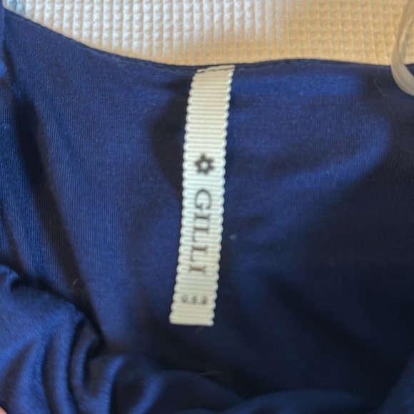 Gilli One Shoulder Navy Blue Maxi Dress Size Small - Picture 7 of 10